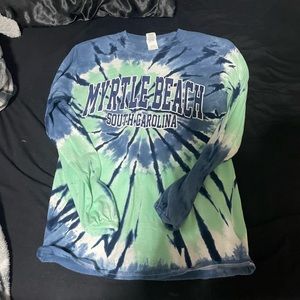 Myrtle Beach Long Sleeve Tye-Dye T-shirt